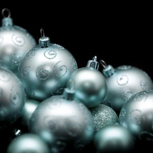 Eleganti Ornamenti di Natale Blu