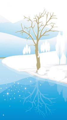Paesaggio Invernale con Riflesso