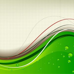Design Astratto Verde Onde