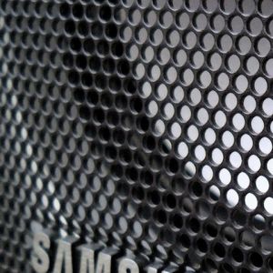 Logo Samsung su Sfondo a Rete