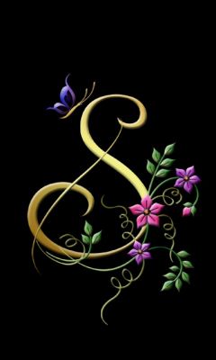 Design Letterale Floreale Elegante - wallpaper preview