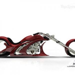 Moto Personalizzata Rossa