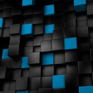 Pattern di Cubi Neri e Blu