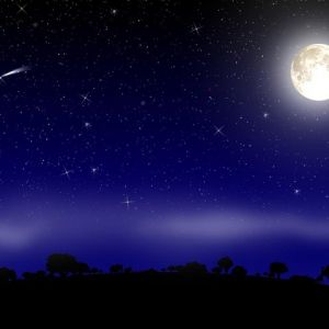 Cielo Stellato con Luna