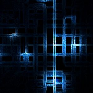 Design Astratto Blu Futuristico