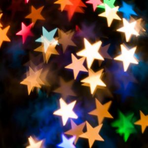 Bokeh di Stelle Colorate