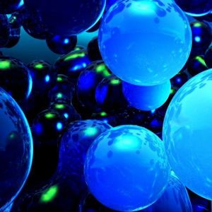 Bollicine Astratte Blu