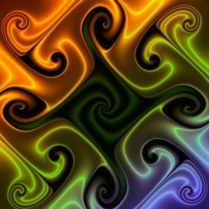 Design Astratto Colorato a Vortice