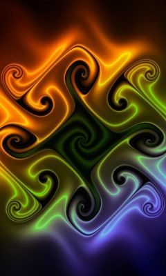 Design Astratto Colorato a Vortice