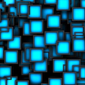Pattern Geometrici Blu