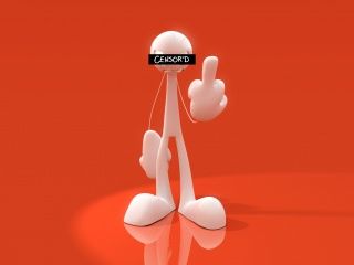 Personaggio Censurato con Gesto - wallpaper preview