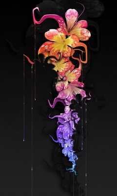 Arte Astratta Floreale Colorata - wallpaper preview