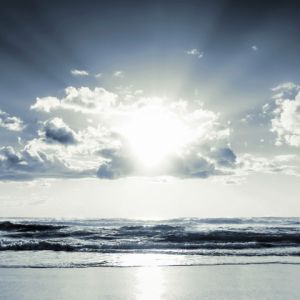 Stupenda Sunset sull'Oceano