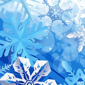 Sfondo di Fiocchi di Neve Invernali
