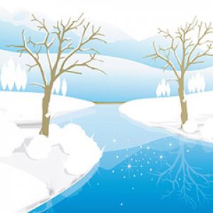 Paesaggio Invernale con Fiume
