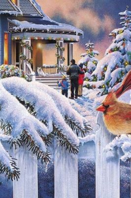 Scena Familiare Invernale - wallpaper preview