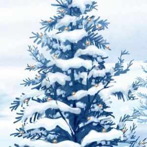 Albero di Natale Innevato