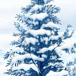 Albero di Natale Imbiancato