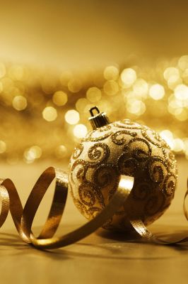 Palla di Natale Dorata - wallpaper preview