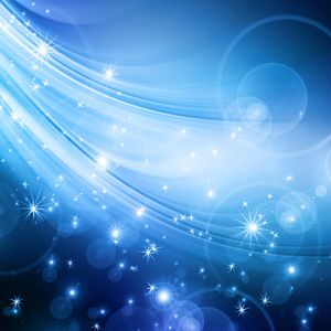 Onde di Luce Astratta Blu