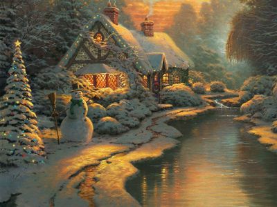 Accogliente cottage invernale