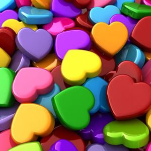 Forme di Cuore Colorate