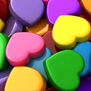 Forme di Cuore Colorate