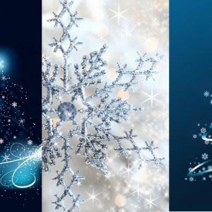Eleganti Fiocchi di Neve e Albero di Natale