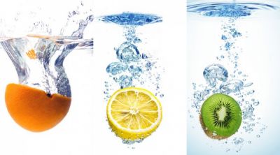 Frutti che Schizzano nell'Acqua - wallpaper preview