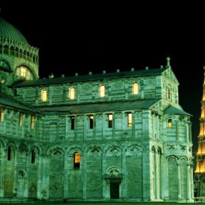 Torre Pendente di Pisa di Notte