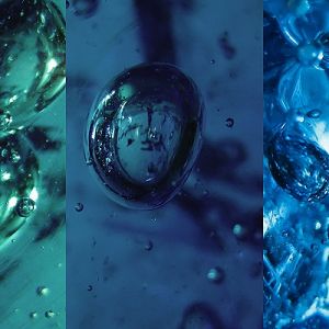 Gocce d'acqua blu astratte