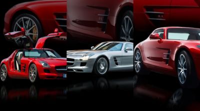 Auto Sportive SLS AMG - wallpaper preview