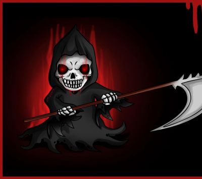 Illustrazione del Grim Reaper - wallpaper preview