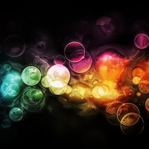 Astrazione Colorata con Bolle