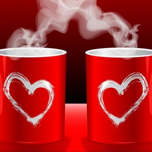 Tazze a forma di cuore