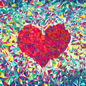 Cuore Astratto Colorato