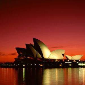 Sydney Opera House al Tramonto