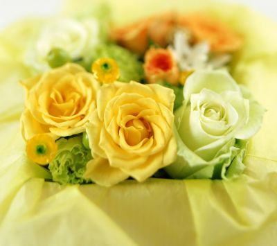 Bellissimo Mazzo di Rose Gialle - wallpaper preview