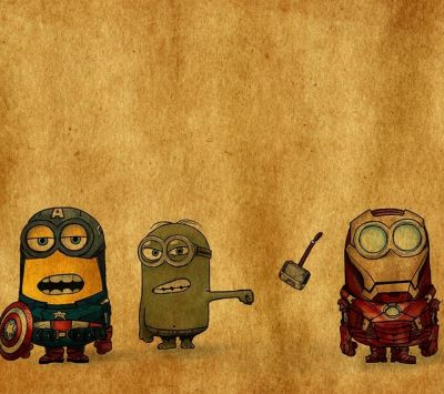 Minions come Supereroi - wallpaper preview