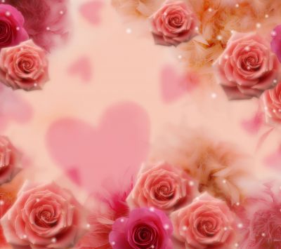 Sfondo di Rose Rosa Romantiche - wallpaper preview