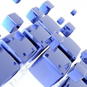 Cubi Astratti Blu