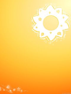 Sole Astratto Arancione Brillante - wallpaper preview