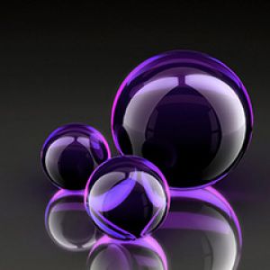 Sfere di Vetro Viola