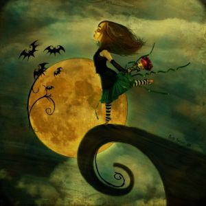 Ragazza Fiabesca con Luna