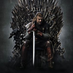 Personaggio di Game of Thrones sul Trono di Spade