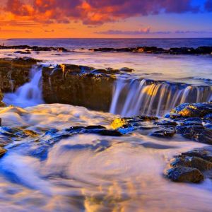 Stupenda Sunset sull'Oceano