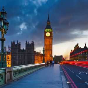 Big Ben al Crepuscolo