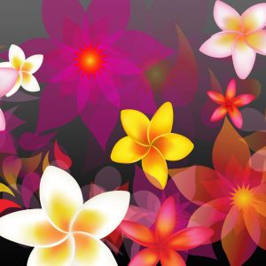 Design Astratto di Fiori Colorati