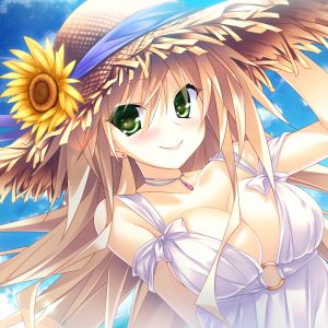 Ragazza Anime con Cappello di Girasole