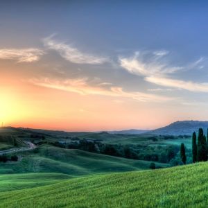 Stupenda Sunset Su Colline